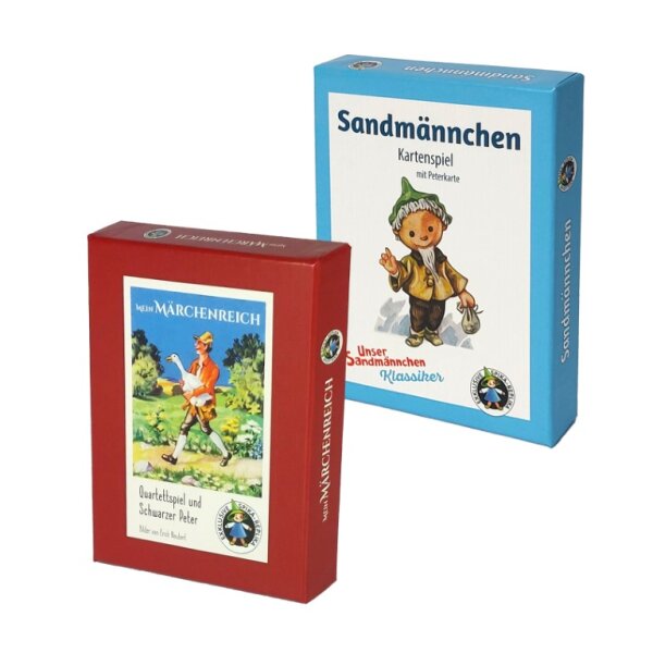 Spika Kartenspiel Set Sandmännchen (Lizenz rbb) + Mein Märchenreich