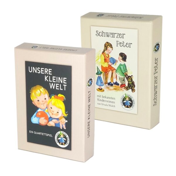 Spika Kartenspiel Set Schwarzer Peter + unsere kleine Welt